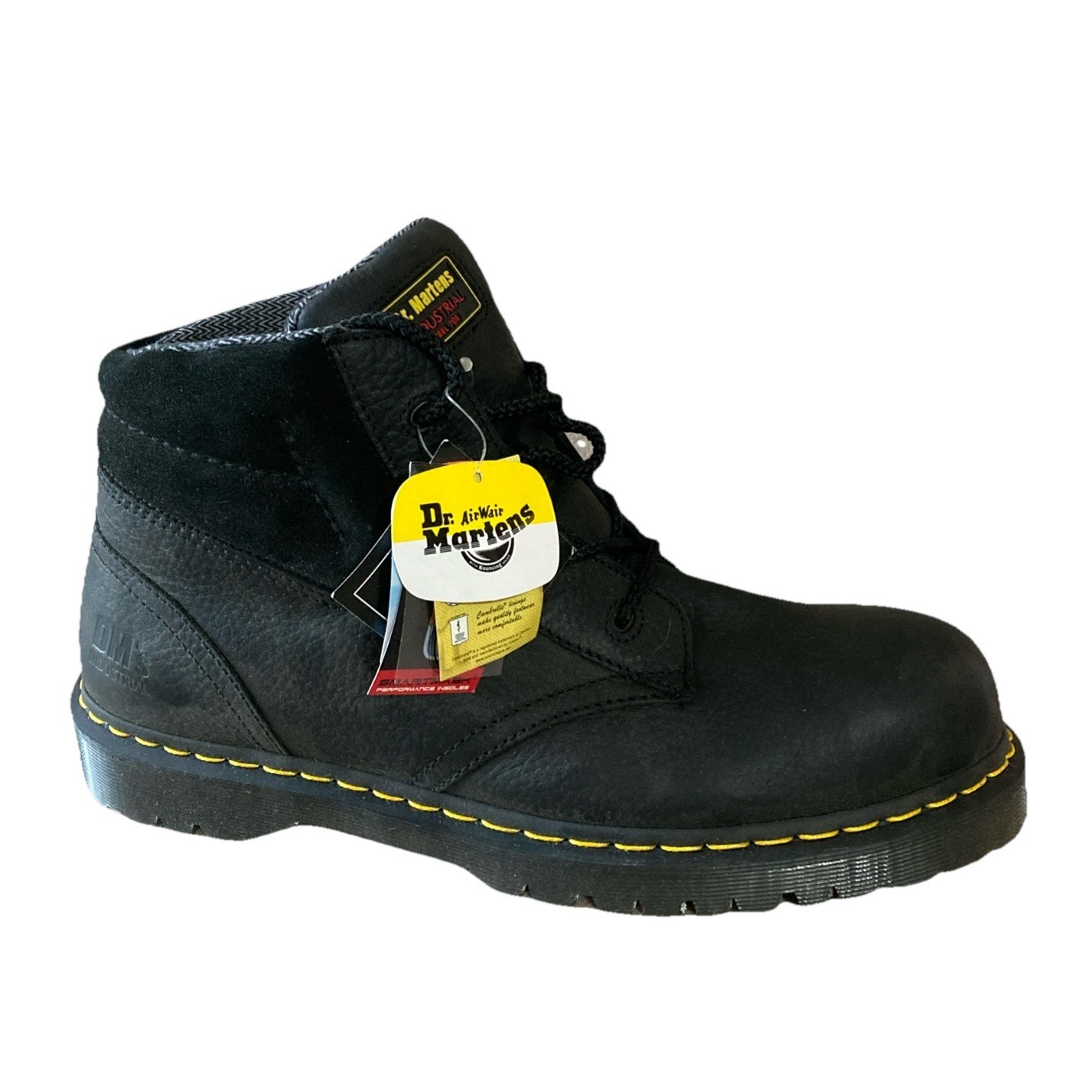 Dr. Martens Industrial Icon 7b09 Steel Toe Work Boots Mens Sz 14 New Black